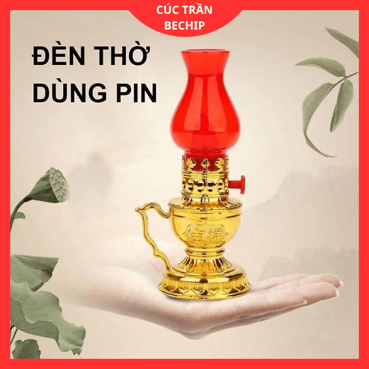 Cặp ( 2 Cái) Đèn Thờ Tài Lộc, Đèn Thờ Vĩnh Cữu Dùng Pin Ctb276 - Bechip