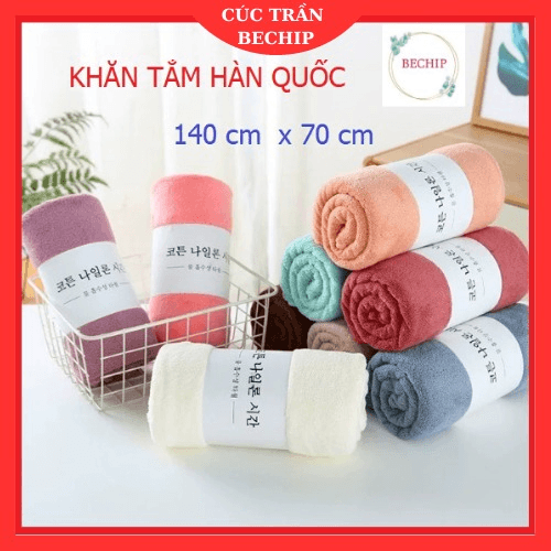 Khăn Tắm Hàn Quốc Cao Cấp 70 X 140 Cm Ctb18 - Bechip