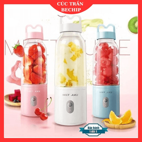 Máy Xay Sinh Tố Cầm Tay Meet Juice 500ml Cao Cấp Ctb121