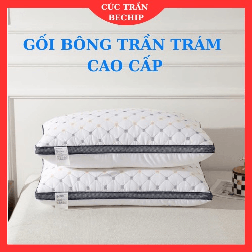 Combo 2 Cái Gối Bông Trần Trám Cao Cấp Loại 1 Ctb335 - Bechip