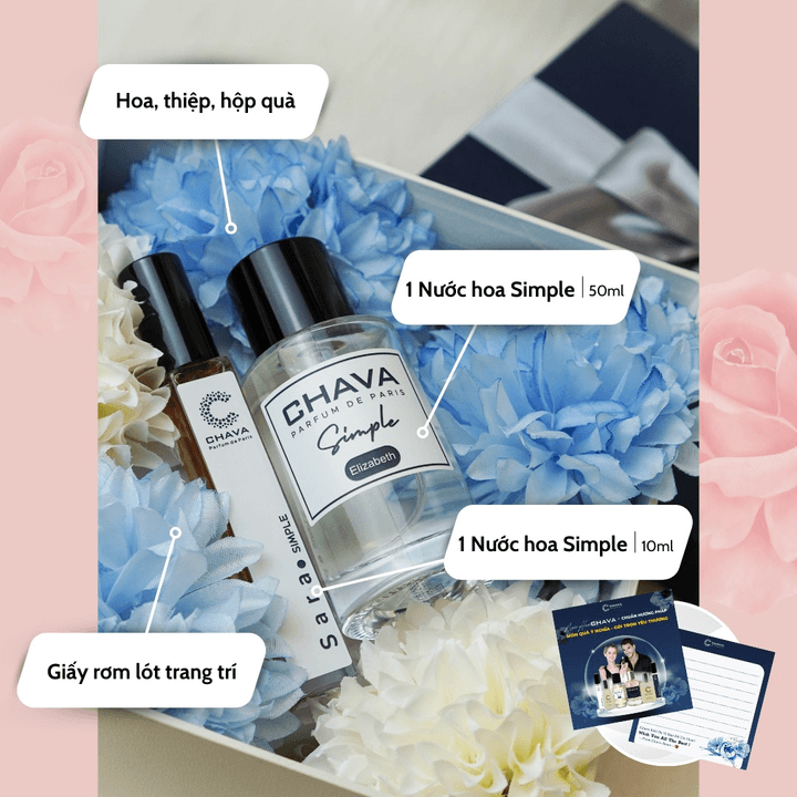 Alternative view of [combo Quà Tặng] 1 Nước Hoa Simple 50ml + 1 Nước Hoa Simple 10ml - Chava