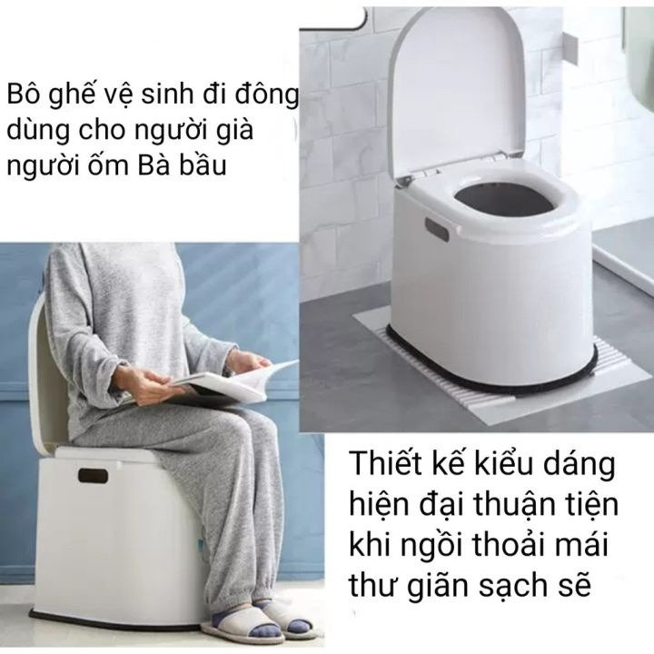 Bô Vệ Sinh Trong Nhà Di Động Cho Người Già, Bà Bầu, Trẻ Em - Gdn