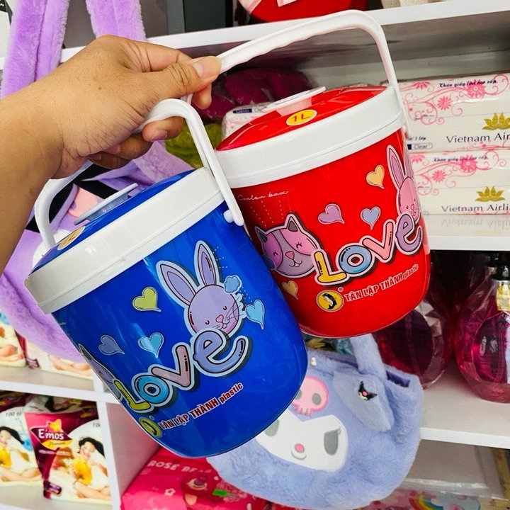 Thùng Đá Xô Mini Love Giữ Nhiệt 1 Lít - Gdn