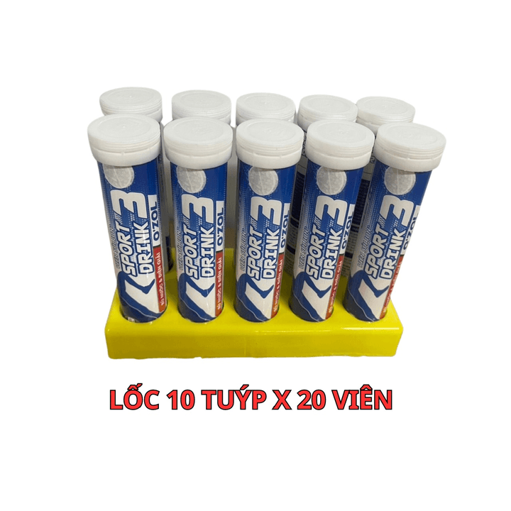 Alternative view of Viên Sủi Bù Nước Điện Giải Sport Drink Ozol Lốc 10 Tuýp 20 Viên - Alpha