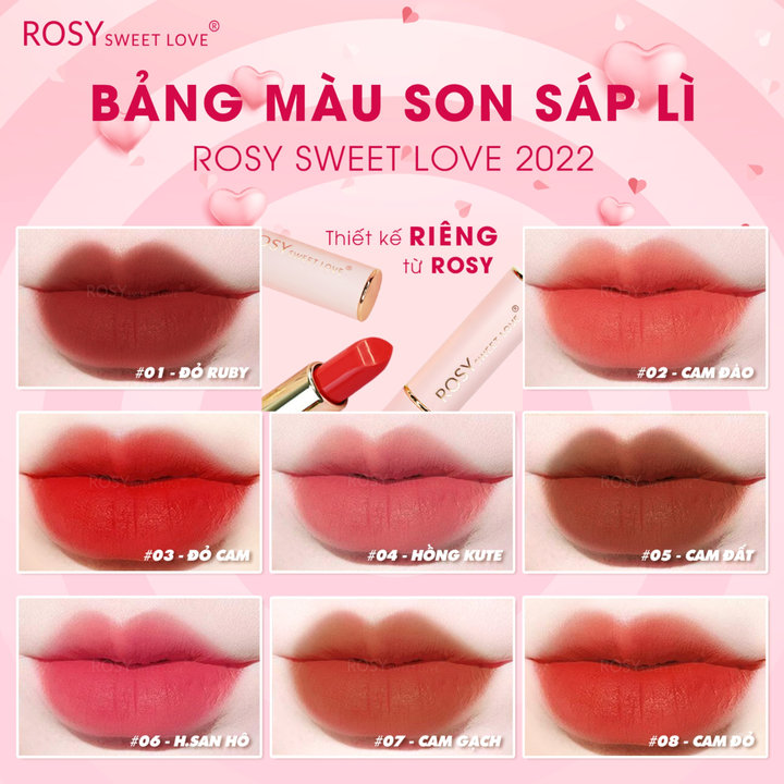 Alternative view of Combo 2 Son Sáp Lì Sweet Love - Rosy