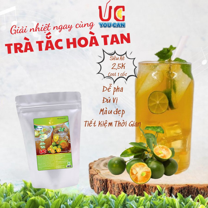 [thùng10kg] Bột Trà Tắc Hòa Tan Tiện Lợi, Giàu Vitamin C, Không Chứa Chất Bảo Quản U009 - Lady's Passion