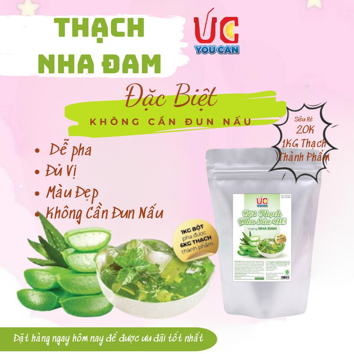 [túi 500g] Bột Thạch Pha Sẵn 5 Vị Tiện Lợi, Thơm Ngon, Dễ Pha U001 - Lady's Passion