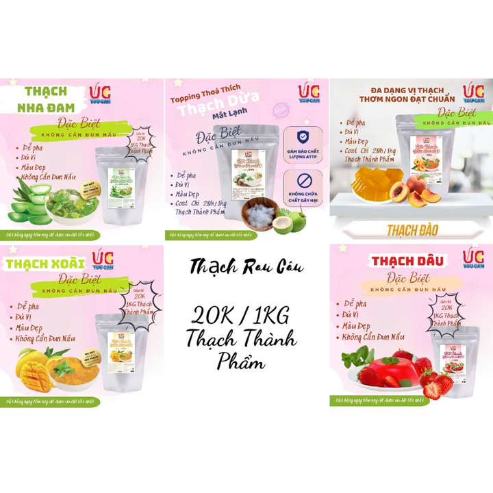 Alternative view of [thùng 10 Túi] Bột Thạch Pha Sẵn 5 Vị Tiện Lợi, Thơm Ngon, Dễ Pha U001 - Lady's Passion