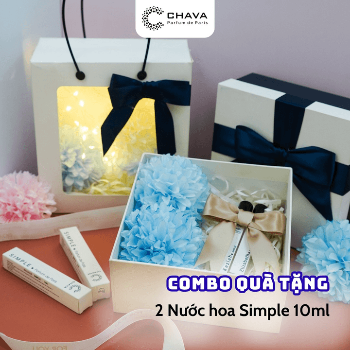 [combo Quà Tặng] 2 Chai Nước Hoa Simple 10ml - Chava