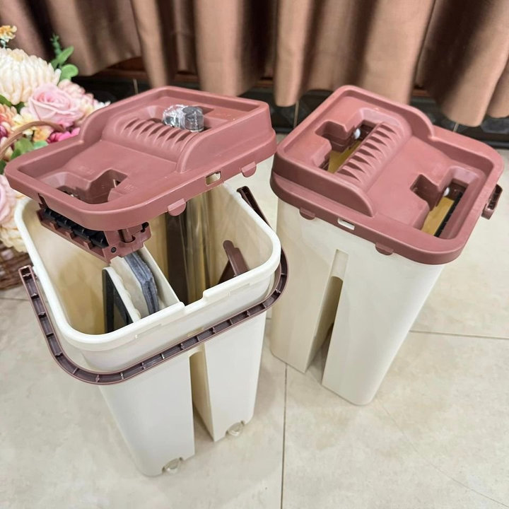 Alternative view of Bộ Chổi Lau Nhà Tự Vắt Tặng Kèm Chổi Và 2 Khăn