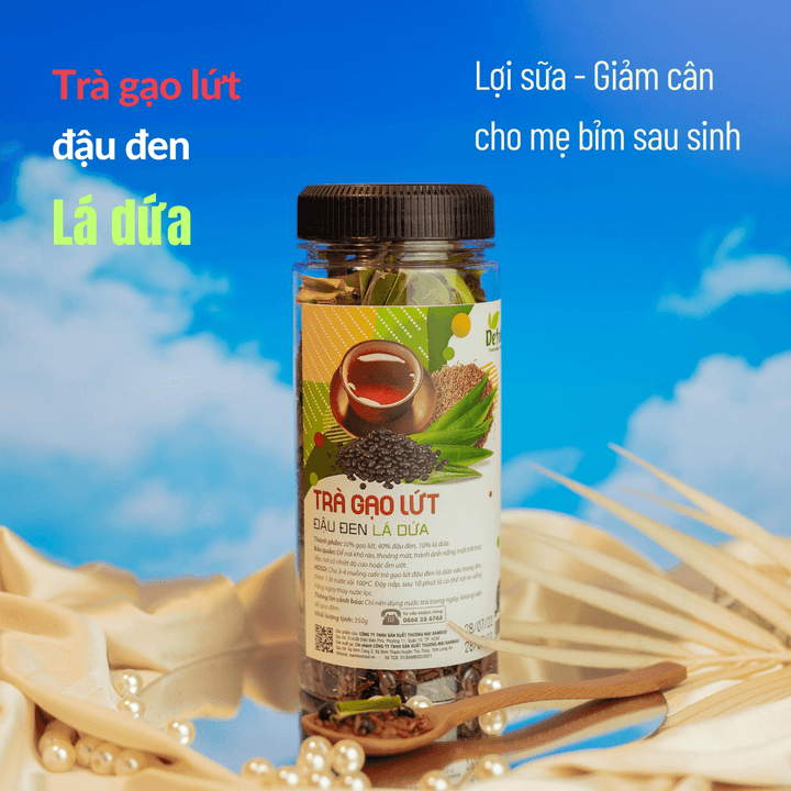 Alternative view of Combo 4 Trà Gạo Lứt Đậu Đen Lá Dứa 350g - Bamboo