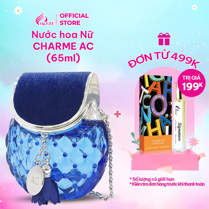 Nước Hoa Nữ Charme Ac 65ml Lưu Hương Lâu Phong Cách Tinh Tế, Quý Phái, Gợi Cảm Nước Hoa Chính Hãng