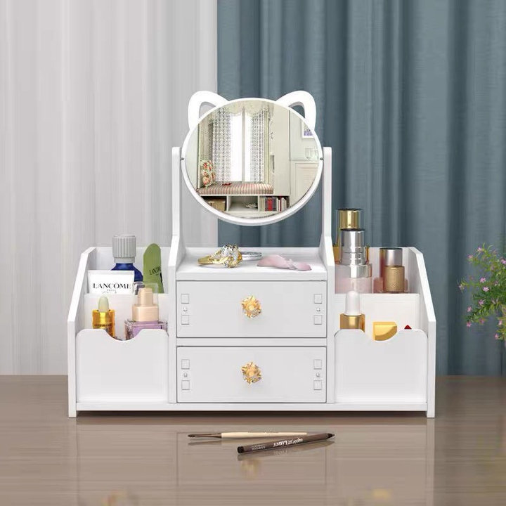 Kệ Đựng Mỹ Phẩm Mini Có Gương