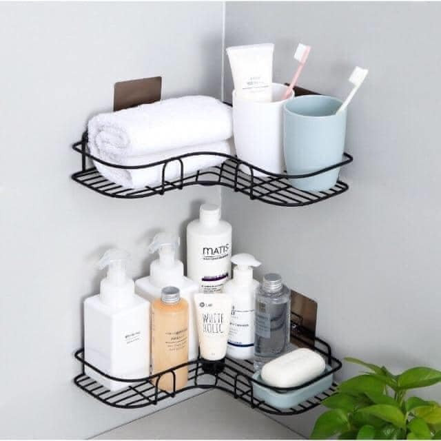 Kệ Góc Đen Dán Tường Siêu Chắc
