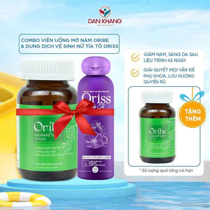 Combo Mờ Nám Oribe & Dung Dịch Vệ Sinh Nữ Tía Tô Oriss