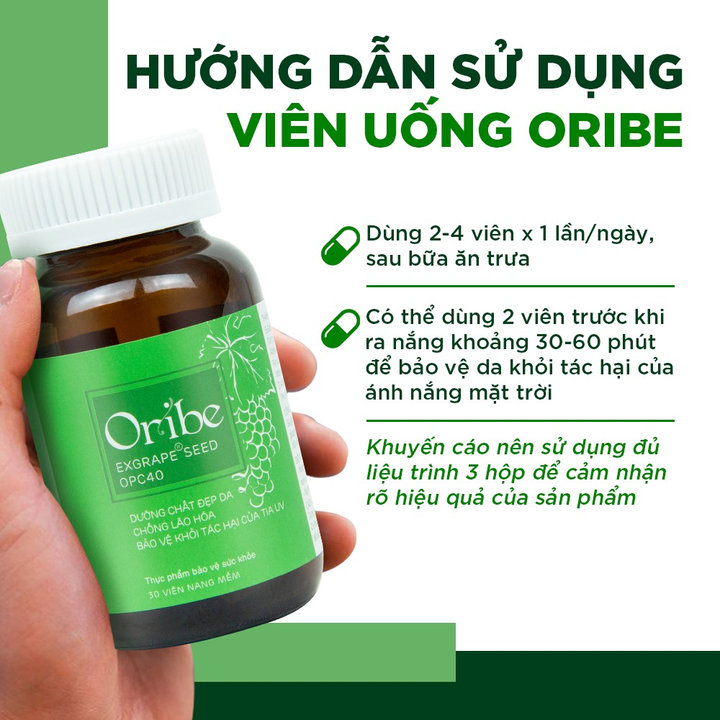 Alternative view of Combo 3 Hộp Viên Uống Trắng Da Sạch Nám Chống Lão Hóa - Oribe