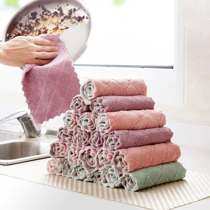 Set 10 Khăn Lau Đa Năng 2 Mặt Tiện Lợi