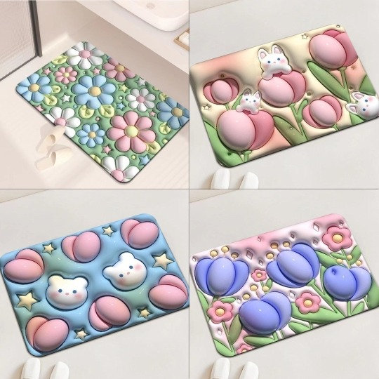 Alternative view of Thảm 3d Thấm Hút Nước Giao Mẫu Ngẫu Nhiên