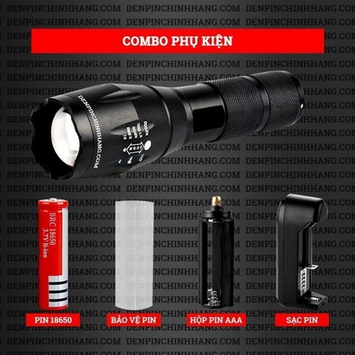 Alternative view of Đèn Pin Siêu Sáng Led Xml-t6