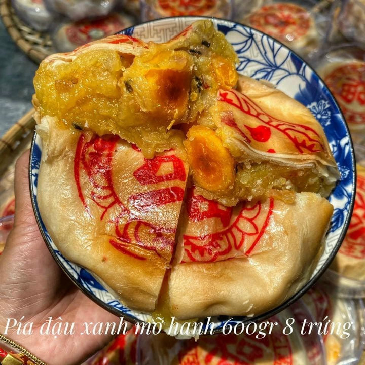 Bánh Pía Đậu Xanh Mỡ Hành Siêu To, Ăn Là Phê 600g - Winnie House