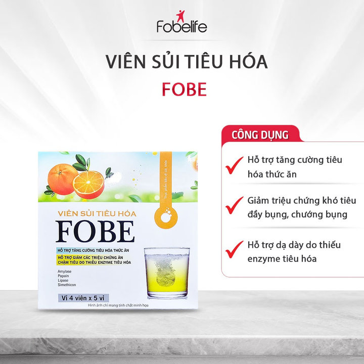 Alternative view of Viên Sủi Tiêu Hóa Fobe Hỗ Trợ Triệu Chứng Đầy Bụng, Khó Tiêu - Fobelife