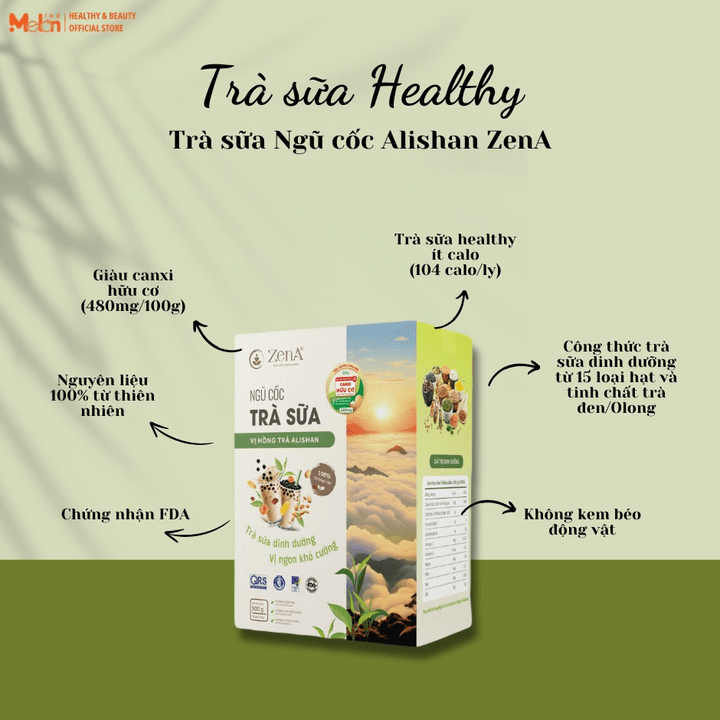 Alternative view of Ngũ Cốc Trà Sữa Vị Hồng Trà Alishan Hộp 500g _ Zena