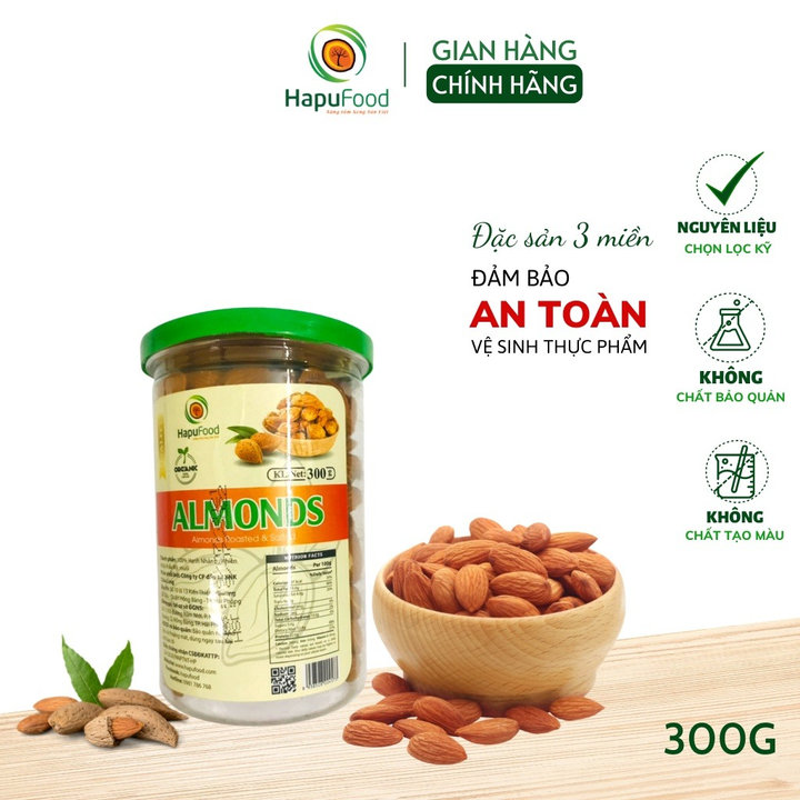 Hạt Hạnh Nhân Mỹ Vỏ Bơ Mỏng Hũ 300g, 400g Dinh Dưỡng, Thơm Ngon H02 - Lady's Passion