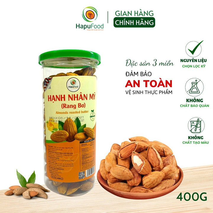 Alternative view of Hạt Hạnh Nhân Mỹ Vỏ Bơ Mỏng Hũ 300g, 400g Dinh Dưỡng, Thơm Ngon H02 - Lady's Passion