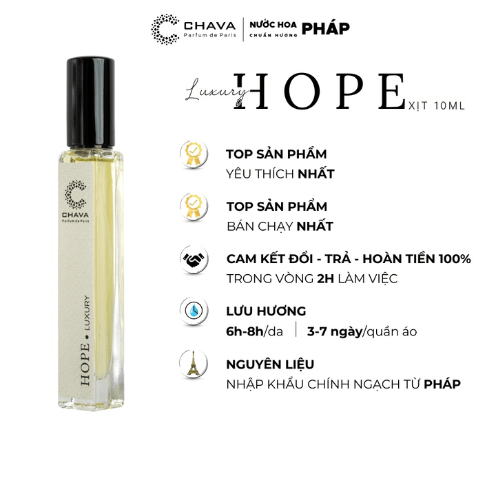 Alternative view of Nước Hoa Unisex Mini Luxury Hope 10ml Phong Cách Xịt - Chava
