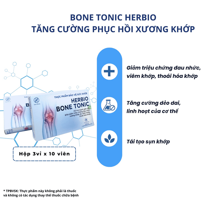 Alternative view of Viên Uống Herbio Bone Tonic - Hỗ Trợ Xương Khớp - Herbio