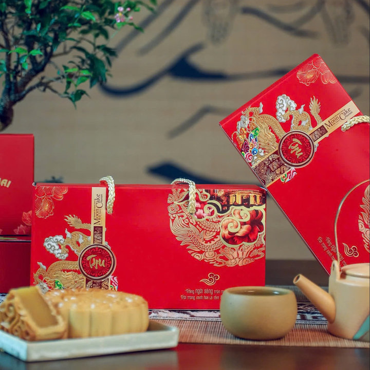 Alternative view of Hộp Bánh Trung Thu Long Phụng- Sương Mai - 2 Bánh/hộp