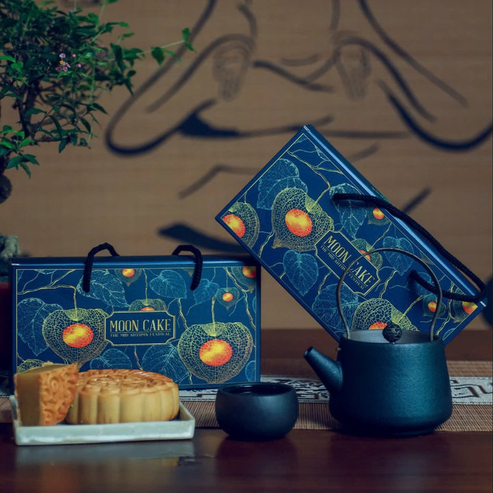 Hộp 2 Bánh Trung Thu Cao Cấp - Quà Biếu Tặng Sang Trọng, Đậm Tình Mùa Trăng Rằm - Sương Mai