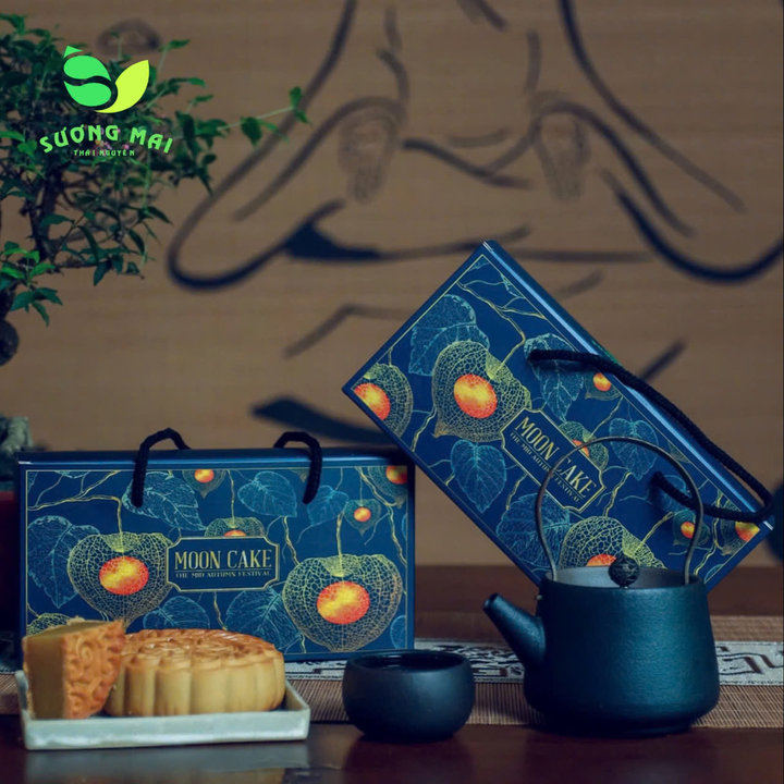 Alternative view of Hộp 2 Bánh Trung Thu Cao Cấp - Quà Biếu Tặng Sang Trọng, Đậm Tình Mùa Trăng Rằm - Sương Mai