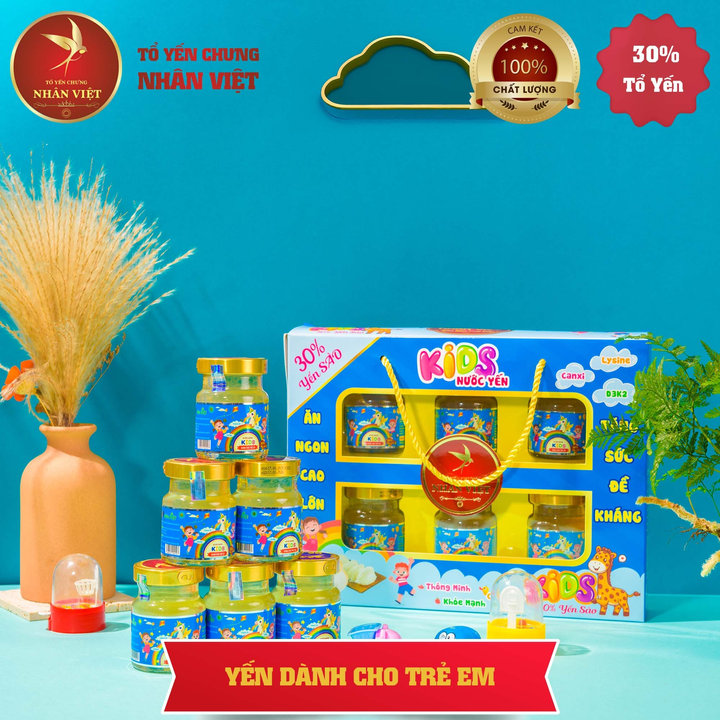 Alternative view of Lốc 6 Hũ Yến Sào 30% Yến Cho Bé Nhân Việt Kids Giúp Bé Ăn Ngon, Cao Lớn Hũ 70ml - Nhân Việt