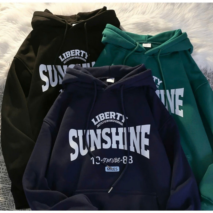 Alternative view of Xả Áo Hoodie Mũ 2 Lớp Form Rộng -chữ Sunshine