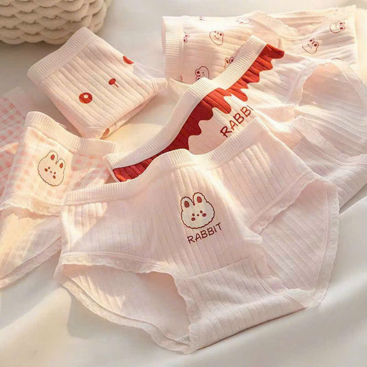 Set 5 Quần Lót Rabbit Dễ Thương Từ 40-60kg Dành Cho Nữ