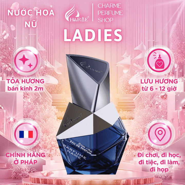 Nước Hoa Nữ Cao Cấp Good Charme Ladies 50ml Lưu Hương Lâu Phong Cách Quyến Rũ, Lãng Mạng, Trẻ Trung Chính Hãng