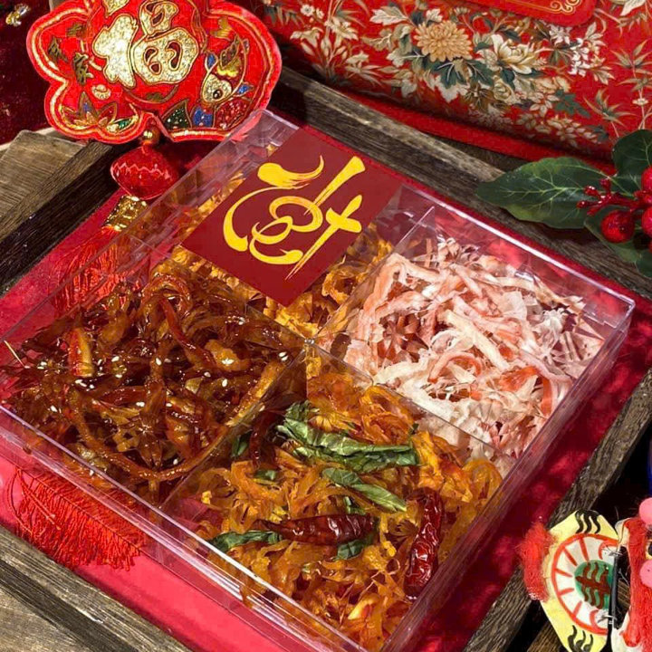 Set Khô Tứ Vị, Vạn Sự Như Ý, Món Quà Ý Nghĩa 400g - Winnie House