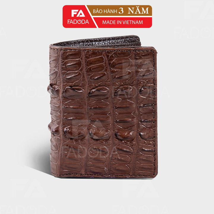 Ví Nam Da Cá Sấu Thật Sp-fcw01d Vùng Da Đuôi Cá Sấu - Fadoda
