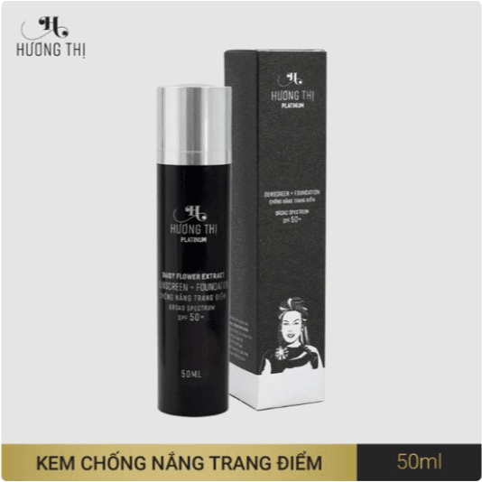 Kem Chống Nắng Và Lót Trang Điểm Sunscreen Foundation Spf50 50ml - Hương Thị