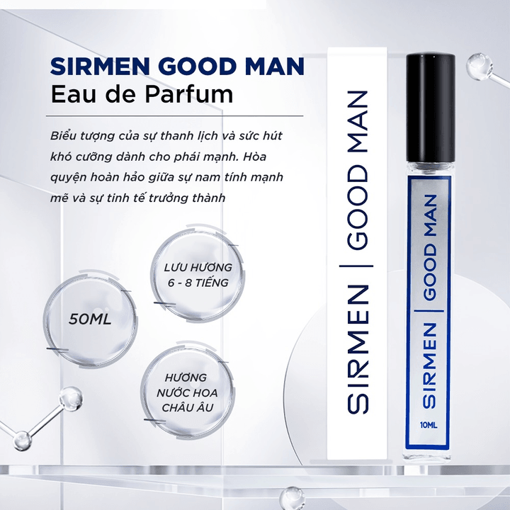Alternative view of [1 Chai - 10ml] Nước Hoa Nam Sirmen Good Man Eau De Parfum Châu Âu Europe Gentlemen Cao Cấp Chai 10ml Thơm Lịch Lãm Cuốn Hút