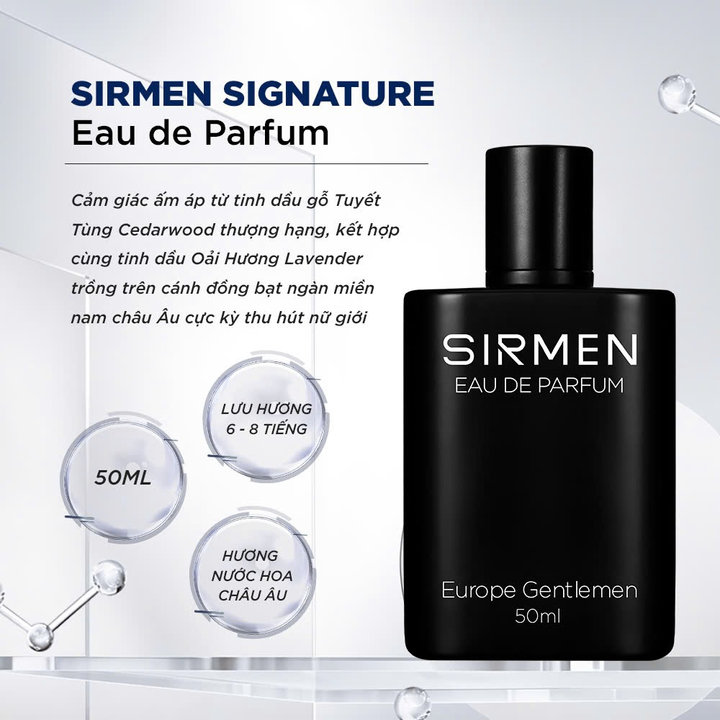 Alternative view of [1 - Chai 50ml] Nước Hoa Nam Eau De Parfum Châu Âu Europe Gentlemen Cao Cấp - Sirmen