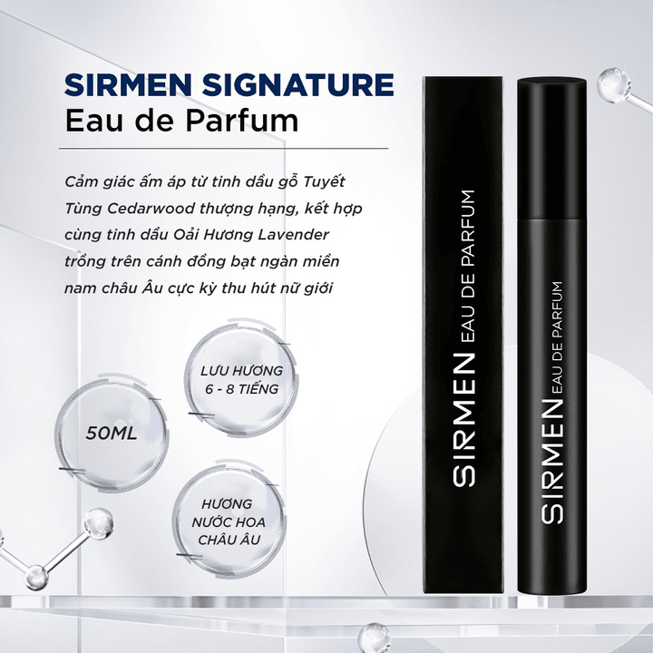 Alternative view of [1 Chai - 10ml] Nước Hoa Nam Sirmen Signature Eau De Parfum Châu Âu Europe Gentlemen Cao Cấp