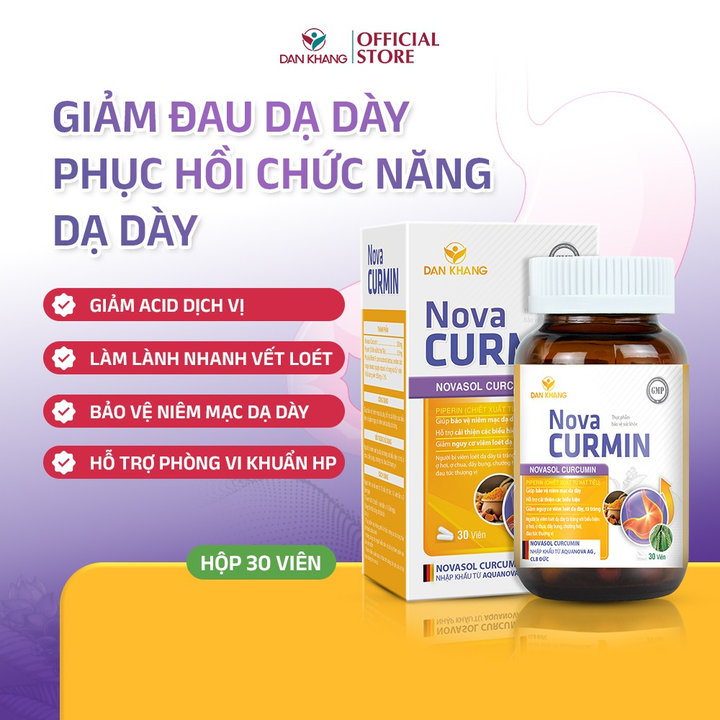 Alternative view of Viên Uống Tinh Chất Nghệ Novacurmin Giúp Giảm Đau Dạ Dày - Dân Khang