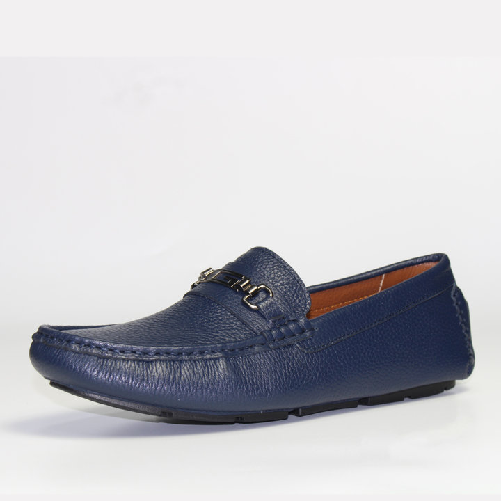 Alternative view of Giày Lười Nam Michilux Horse Bit Moccasin Cshm0 Da Bò Thật - Xanh Navy