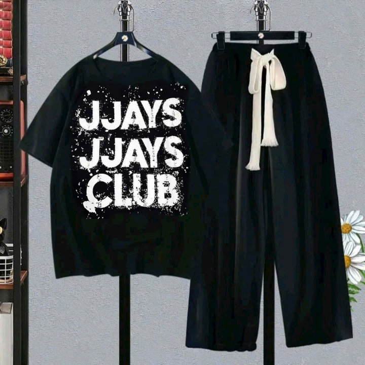 Alternative view of Tổng Hợp Các Set Bộ Quần Ông Rộng + Mix Áo Phông Form Rộng Chữ Jjays Clubs