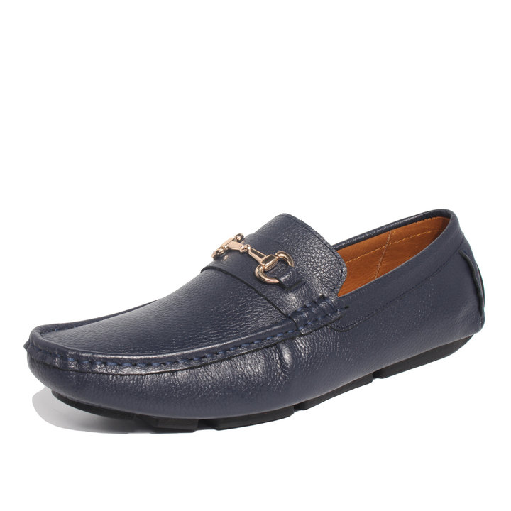 Alternative view of Giày Moca Nam Michilux Horse Bit Moccasin Ciehm Da Bò Thật - Màu Navy