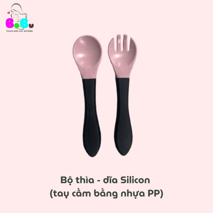 Alternative view of Bộ Ăn Dặm 6in1 Silicon Cao Cấp (màu Tím Hồng)- Bebu