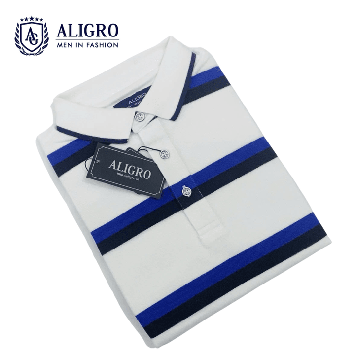 Alternative view of Áo Polo Nam Aligro Vải Cá Sấu Cotton Cao Cấp, Thấm Hút Mồ Hôi, Co Giãn Tốt, Thanh Lịch Sang Trọng Algpolo88