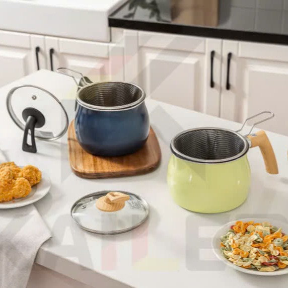 Nồi Chiên Ngập Dầu Vung Tự Đứng Đa Năng Nấu Cháo, Luộc Dung Tích 2.6l Kailer Kl-008 Nhiều Màu